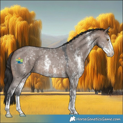Horse Color:Brown Dun Mushroom Sabino 
