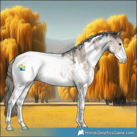 Horse Color:White Spotted Liver Red Dun Mushroom Sabino Snowcap 