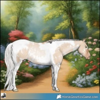 Horse Color:White Spotted Silver Brown Pearl Dun Tobiano Varnish Rabicano 