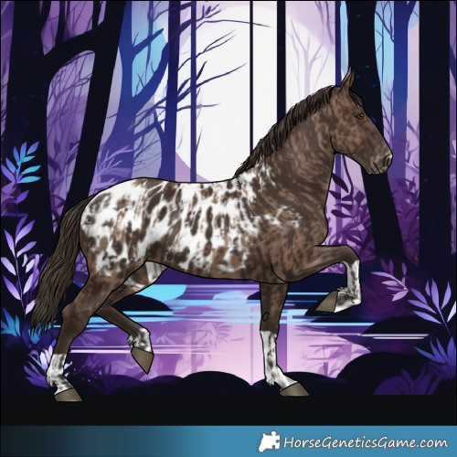 Horse Color:Liver Red Dun Appaloosa  and Liver Chestnut Appaloosa 