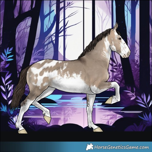 Horse Color:White Spotted Brown Dun Appaloosa 