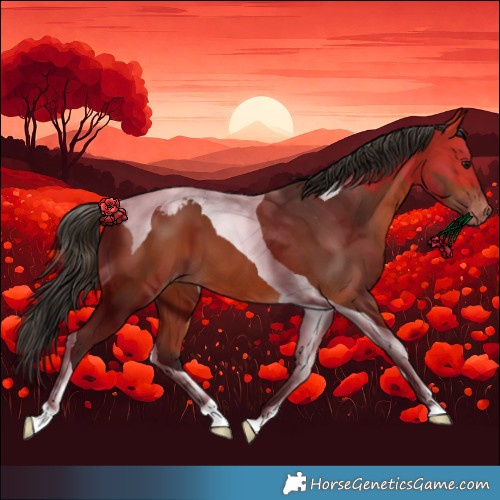Horse Color:Bay Tobiano Appaloosa 