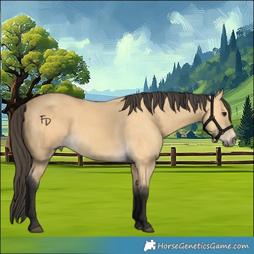 Horse Color:Buckskin 