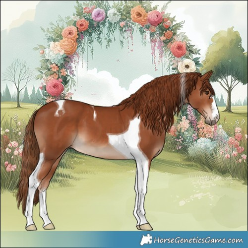 Horse Color:Chestnut Tobiano 