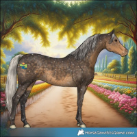 Horse Color:Silver Smoky Black Appaloosa