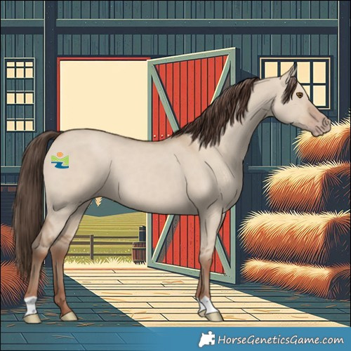Horse Color:Classic Champagne Dun 