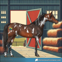 Horse Color:White Spotted Bay 