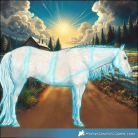 Horse Color:Thunderstruck Silver Classic Champagne Ice Dun 