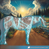 Horse Color:Painted Thunderstruck Liver Chestnut Ice 