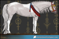 Horse Color:Chocolate Silver Grullo Chinchilla Tobiano 