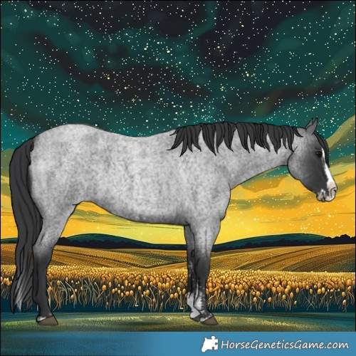 Horse Color:Blue Roan Sabino Splash  and Blue Roan Sabino Splash 