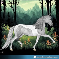 Horse Color:Silver Grullo Chinchilla Tobiano 