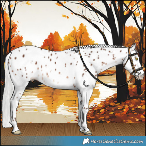 Horse Color:White Spotted Silver Brown Mushroom Splash Appaloosa Rabicano 