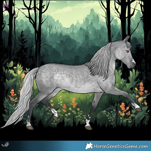 Horse Color:Silver Grullo Chinchilla 