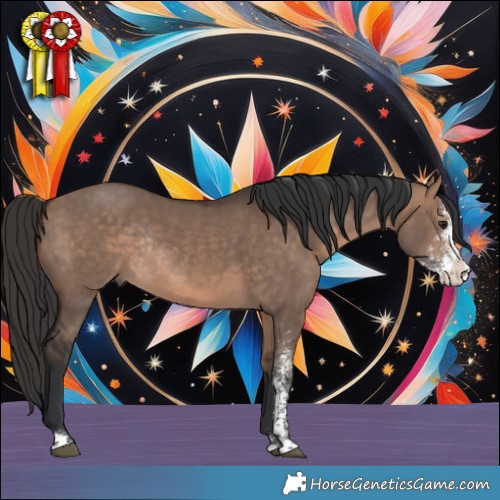 Horse Color:Bay Dun Mushroom Sabino Rabicano 
