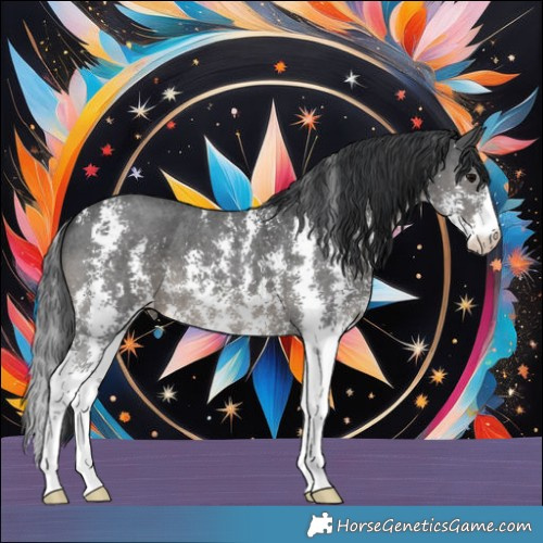 Horse Color:Black Sabino 