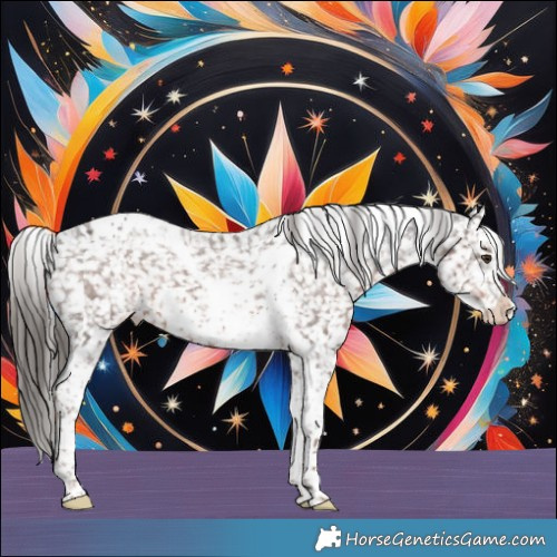 Horse Color:Liver Chestnut Tobiano Frame Appaloosa 