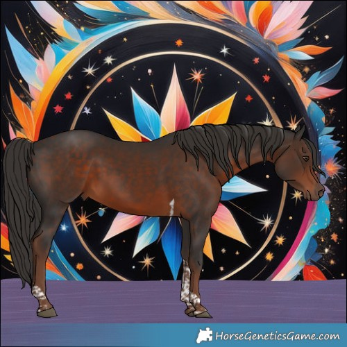 Horse Color:Liver Chestnut Tobiano 