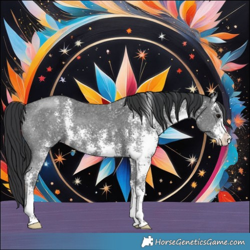 Horse Color:Black Sabino 