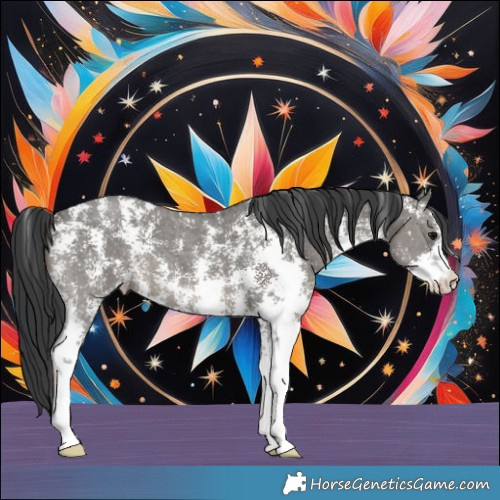 Horse Color:Grullo Sabino 