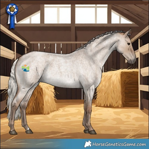 Horse Color:Silver Grullo Roan Rabicano 