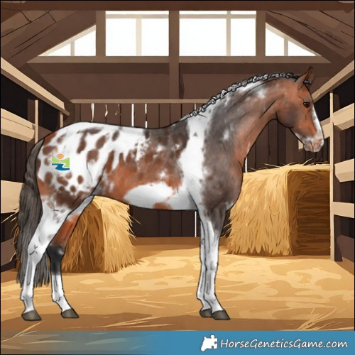 Horse Color:White Spotted Bay Tobiano Frame Blanket 