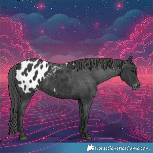 Horse Color:Black Appaloosa 
