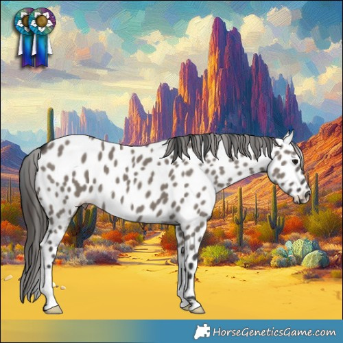 Horse Color:Grullo Leopard 