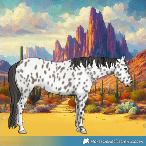 Horse Color:Grullo Appaloosa 