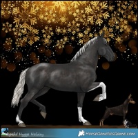 Horse Color:Liver Chestnut Mushroom Tobiano 