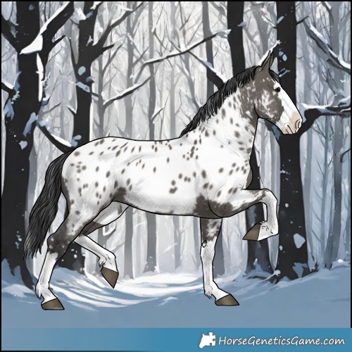 Horse Color:Grullo Splash Appaloosa 