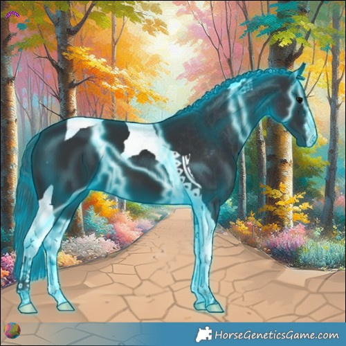 Horse Color:Thunderstruck Black Tobiano