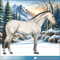 Horse Color:Buckskin Ice Roan Dun 