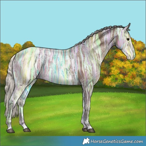 Horse Color:Silver Black Ice 