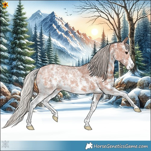 Horse Color:Silver Bay Ice Sabino