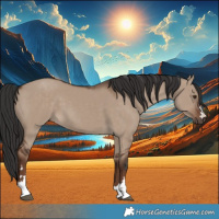 Horse Color:Liver Red Dun 