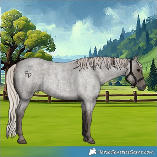 Horse Color:Silver Blue Roan