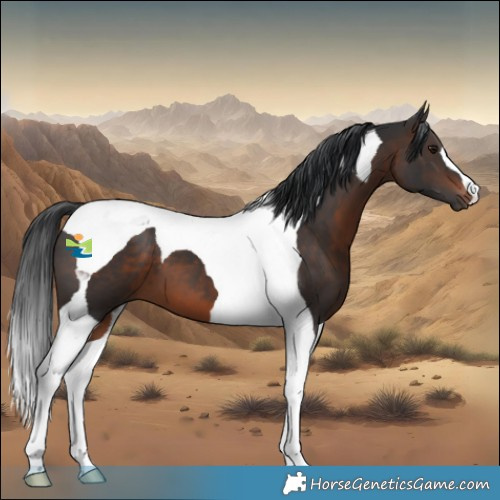 Horse Color:Brown Tobiano 
