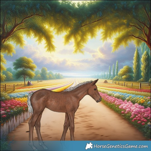 Horse Color:Silver Black Rabicano 