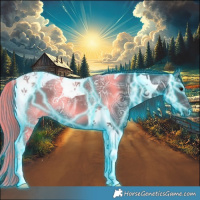 Horse Color:Thunderstruck Black Ice Tobiano 