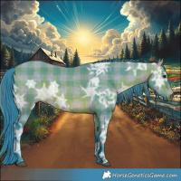 Horse Color:Watercolor Plaid  Brown Ice Dun 