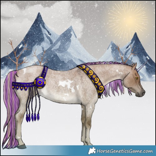 Horse Color:Painted White Spotted Chocolate Palomino Roan Dun 