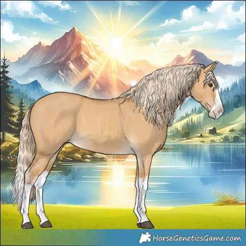 Horse Color:Palomino Dun Splash 