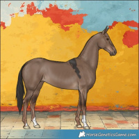 Horse Color:Liver Red Dun 