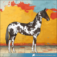 Horse Color:White Spotted Liver Chestnut 