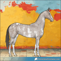 Horse Color:Liver Red Dun Sabino Varnish 