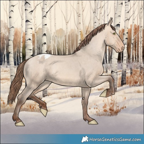 Horse Color:Amber Champagne Dun Appaloosa 