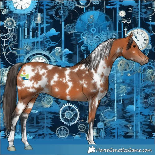 Horse Color:White Spotted Bay 