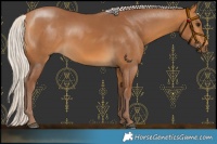 Horse Color:Chocolate Silver Buckskin 