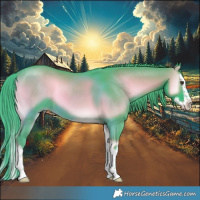 Horse Color:Watercolor Liver Red Onyx Splash